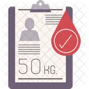 Body Weight For Blood Donation Icon