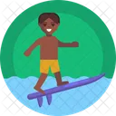 Wassersport Bodyboarding Symbol