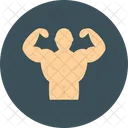 Bodybuilder Fitness Workout Icon