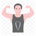 Trainer Athlete Bodybuilder Icon