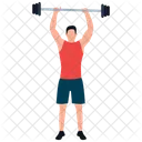 Bodybuilder Weightlifter Gym Person Icon