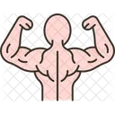 Bodybuilder Bulk Muscle Icon