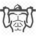 Bodybuilding Pull Up Exercise Icon