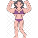 Bodybuilding Muscles Training Icon
