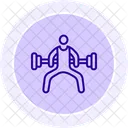 Bodyweight Exercises Line Icon Icon