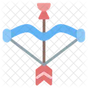 Bogenschiessen Bogenschutze Rollenspiel Symbol