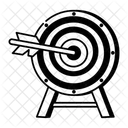 Zielscheibe für Bogenschießen  Symbol