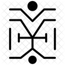 Boho Stammessymbol Altes Zeichen Symbol