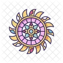 Boho Style Circle Ornament Icon