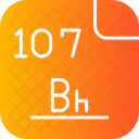 Bohrium Periodic Table Atom Icon