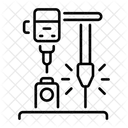 Bohrmaschine Pneumatisch Maschinen Symbol