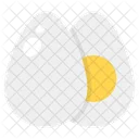 Egg Boil Egg Egg Slices Icon