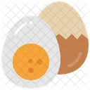 Boiled Egg Breakfast Half Icon