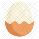 Egg Eggs Half Open Icon