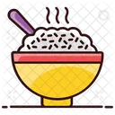 Boiled Rice Rice Bowl Food Icon