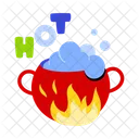 Boiling Water Cauldron Witch Pot Icon