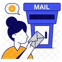 Boite Aux Lettres Boite Aux Lettres Fente A Courrier Icône