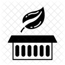 Boite Biodegradable Boite Reutilisable Boite Durable Icône