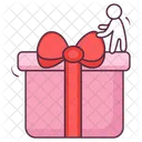 Cadeau Surprise Cadeau Emballe Icône