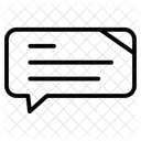 Zone De Commentaire Icône