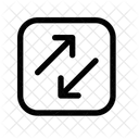 Boîte d'échange diagonale  Icône