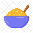 Tazon De Arroz Comida Arroz Cocido Icono