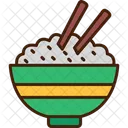 Ano Nuevo Chino Arroz Tazon Icono