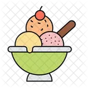 Tazón de helado  Icono