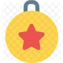 Bola de adorno de estrella  Icono