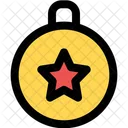 Bola De Adorno De Estrella Icon