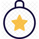 Bola De Adorno De Estrella Icon