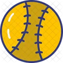 Bola de beisebol amarela  Icon