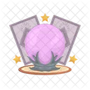 Bola De Cristal Decoracion Magia Icono