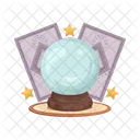 Bola De Cristal Decoracion Magia Icono