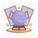 Bola De Cristal Decoracion Magia Icono