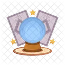 Bola De Cristal Decoracion Magia Icono