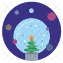 Cristal Bola Navidad Icono