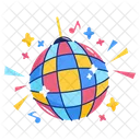 Festa Bola De Discoteca Arte Icon