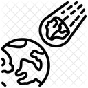 Cometa Bola De Fogo Meteoroide Ícone