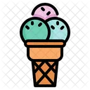 Cucharada de helado  Icono