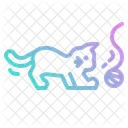 Bola de hilo de juego de gato  Icono