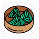 Bola De Masa De Arroz Glutinoso Comida Tradicion Icono