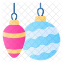 Navidad Bolas Decoracion Icono