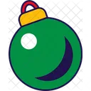 Bola Verde Navidad Icono