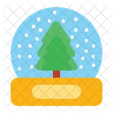 Bola De Nieve Santa Invierno Icono