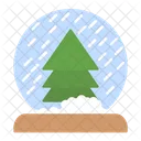 Bola De Nieve Navidad Decoracion Icono