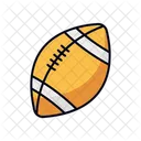 Linha Cheia De Bola De Rugby Icon