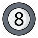 Bola De Sinuca Jogo Bola Ícone