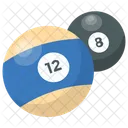 Bolas Numero Bilhar Ícone
