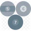 Bolas de billar  Icono